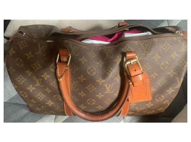 Borsa a mano Louis Vuitton Speedy Marrone Scuro Pelle - vista 2