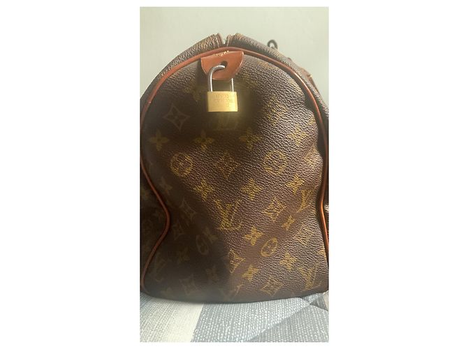 Borsa a mano Louis Vuitton Speedy Marrone Scuro Pelle - vista 5