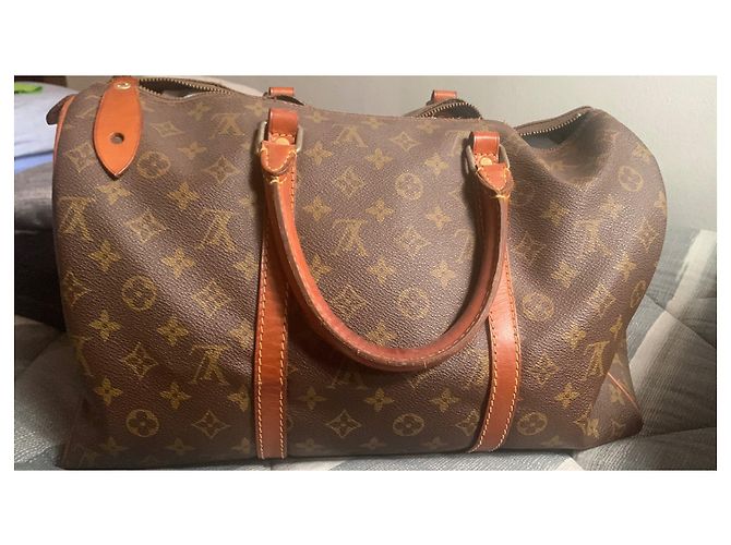 Borsa a mano Louis Vuitton Speedy Marrone Scuro Pelle - vista 7