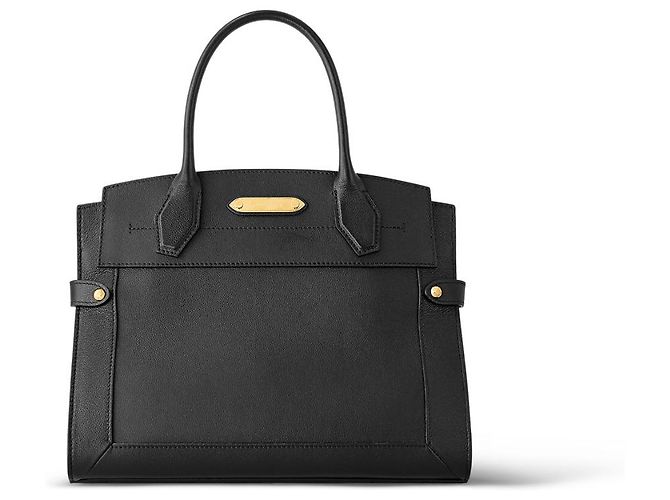 Louis Vuitton LV Steamer MM in pelle nera nuovo Nero - vista 2