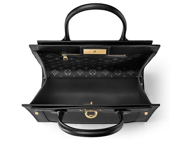 Louis Vuitton LV Steamer MM in pelle nera nuovo Nero - vista 3
