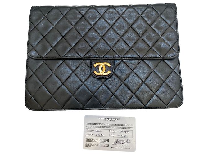 Borse CHANEL Pelle senza tempo/classica Nero - vista 5