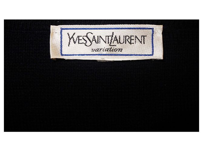 SAINT LAURENT Strick XL Wolle Blau - Ansicht 7