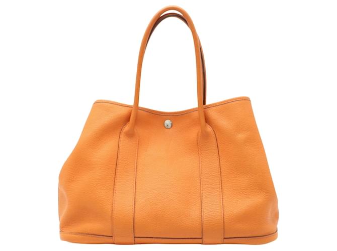 Hermès Garden Party Orange Leather ref.725179 Joli Closet