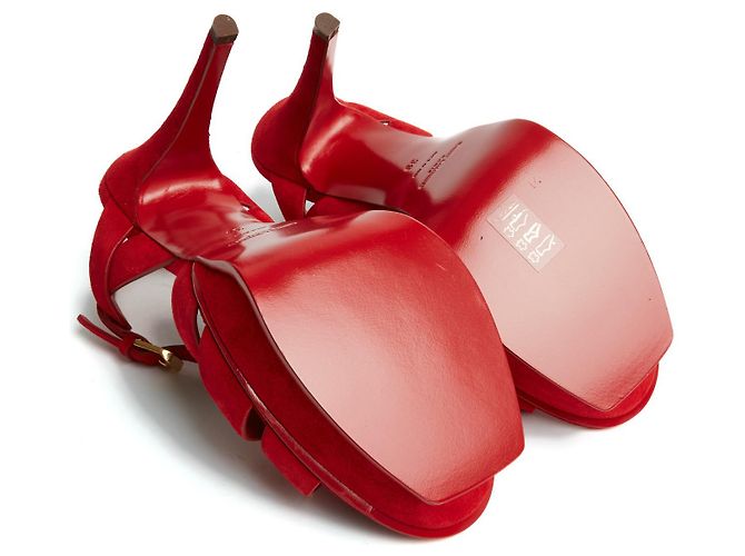 Saint Laurent OMAGGIO CAMOSCIO ROSSO IN39 new - vista 5