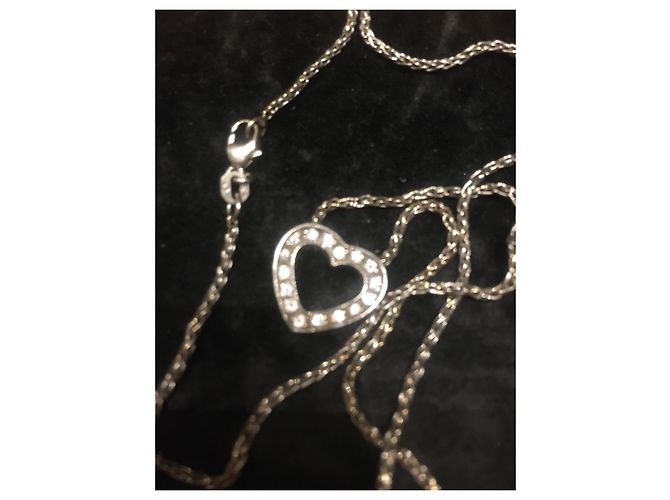 Collana Chopard Happy Hearts in oro bianco e diamanti Argento - vista 5