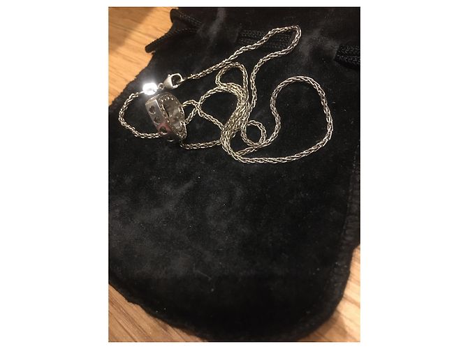 Collana Chopard Happy Hearts in oro bianco e diamanti Argento - vista 7