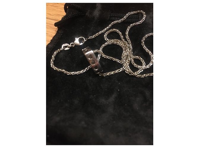 Collana Chopard Happy Hearts in oro bianco e diamanti Argento - vista 8