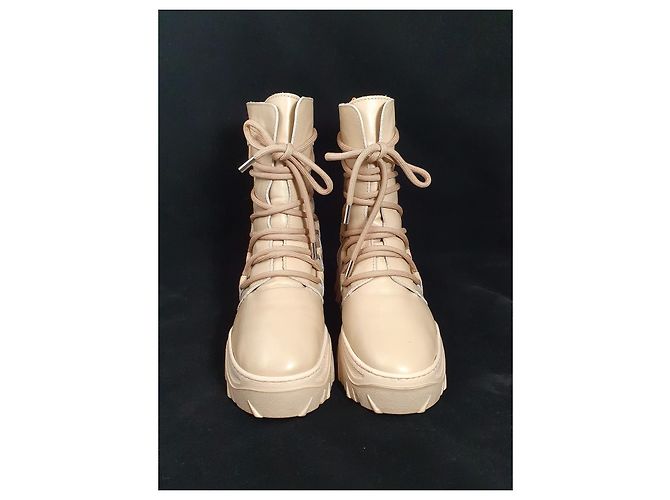 Inuikii Trekking Schnürstiefel Beige Leder Größe 41 - Ansicht 3