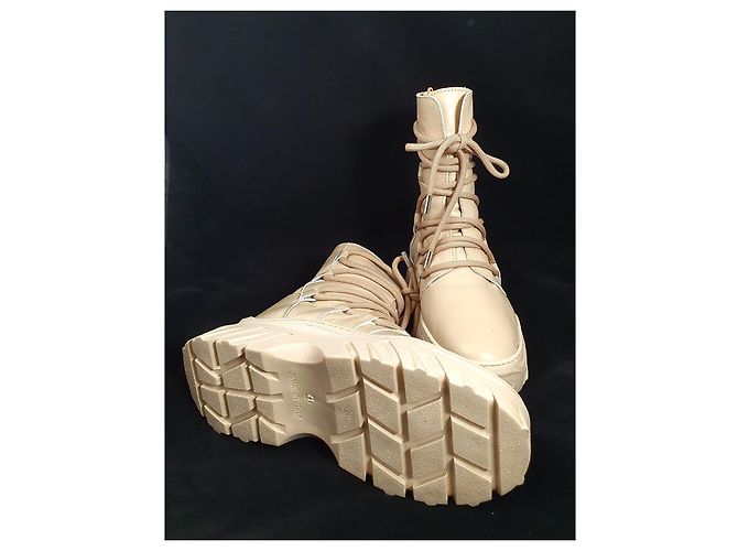 Inuikii Trekking Schnürstiefel Beige Leder Größe 41 - Ansicht 4