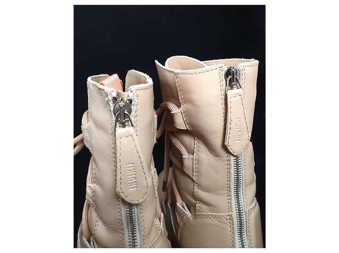 Inuikii Trekking Schnürstiefel Beige Leder Größe 41 - Ansicht 6