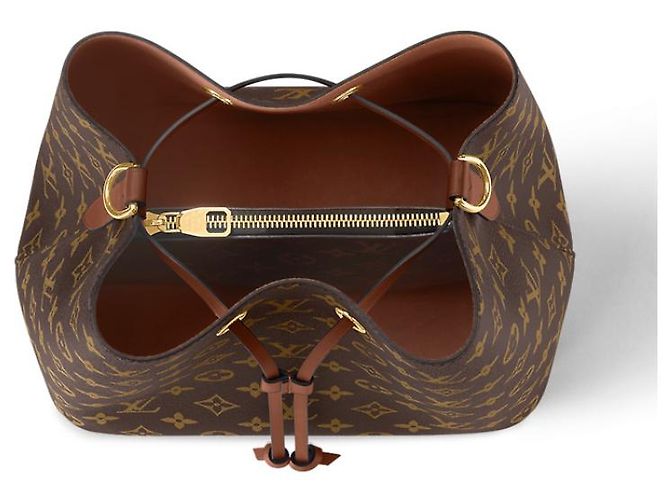 Louis Vuitton NeoNoe Tela Monogramma Marrone - vista 3