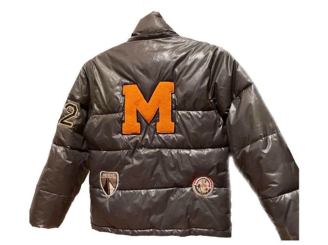 Moncler Furhood Jacke Hellbraun Polyester - Ansicht 3