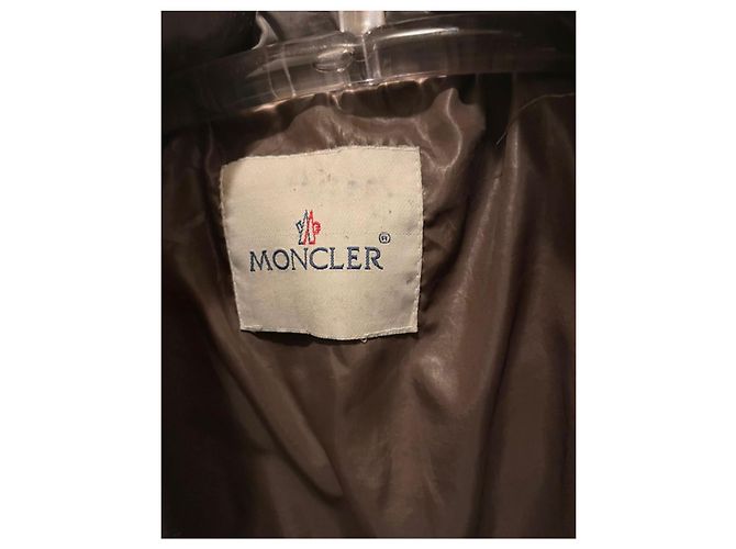 Moncler Furhood Jacke Hellbraun Polyester - Ansicht 5