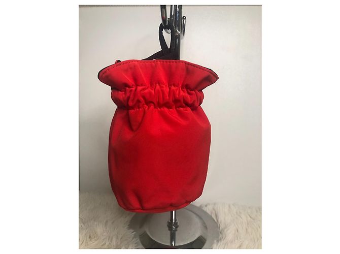 Pochette Yves Saint Laurent Rossa in Tessuto Rosso - vista 2