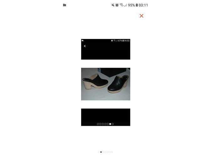 Autre Marque Black Leather and Wood Clogs Size 38 - view 3