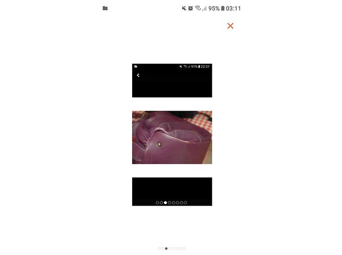 Gerard Darel Ledertasche Lila - Ansicht 4