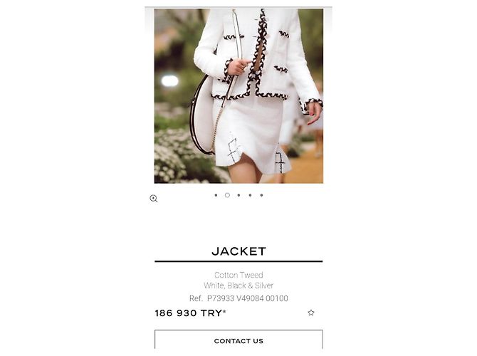 Cambon chanel#blazer#jacke#tuvit#mit rechnung#label#38#m#französisch Schwarz Weiß Creme - Ansicht 2