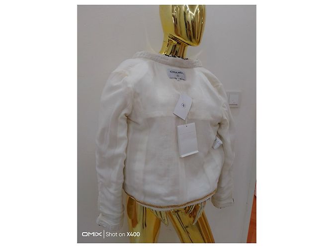 Cambon chanel#blazer#jacke#tuvit#mit rechnung#label#38#m#französisch Schwarz Weiß Creme - Ansicht 6