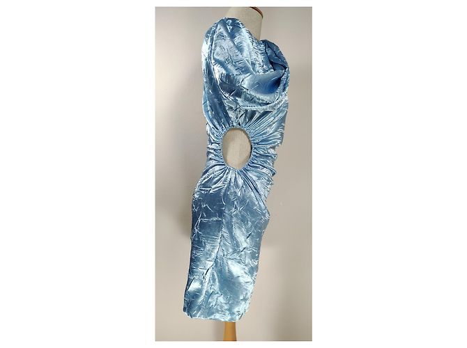 Maje Rilexette Kleid Blau Polyester - Ansicht 4