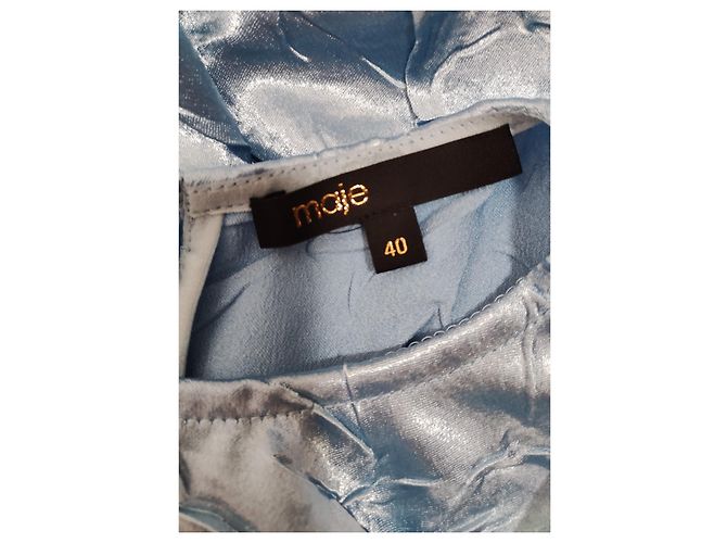 Maje Rilexette Kleid Blau Polyester - Ansicht 8