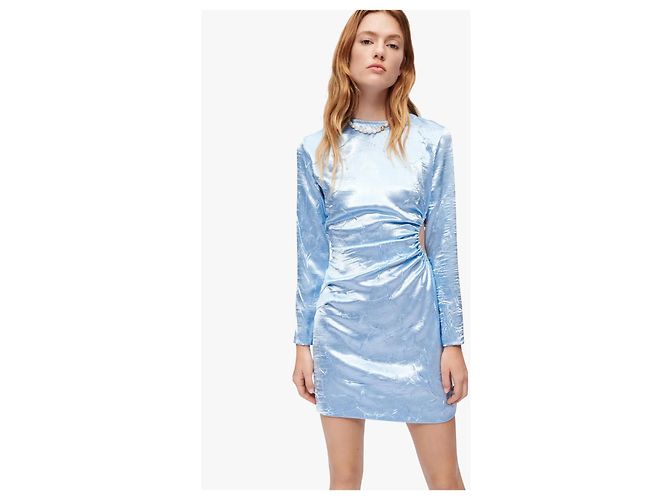 Maje Rilexette Kleid Blau Polyester - Ansicht 9