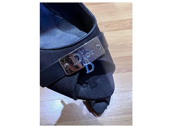 Décolleté Dior in pelle nera 38 Nero - vista 2