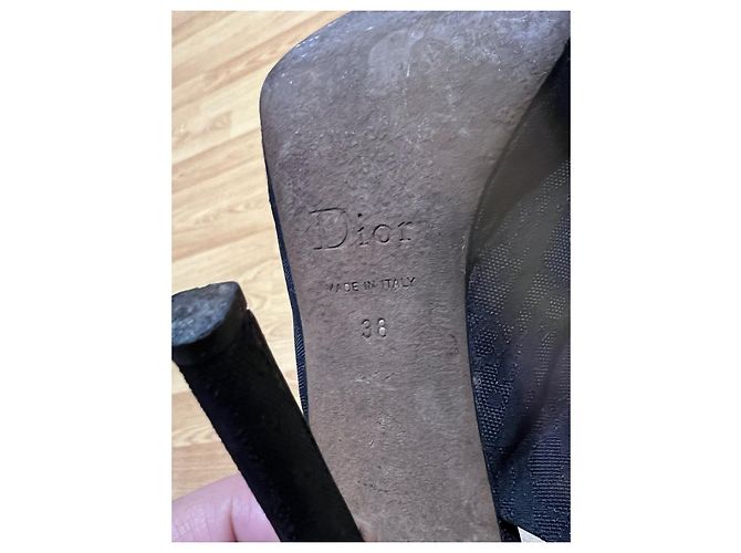 Décolleté Dior in pelle nera 38 Nero - vista 7