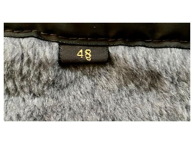 Louis Vuitton Blouson bomber en shearling moutin gris LV - vue 10