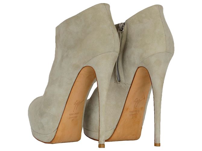 Giuseppe Zanotti Botines Ante Gris - vista 3