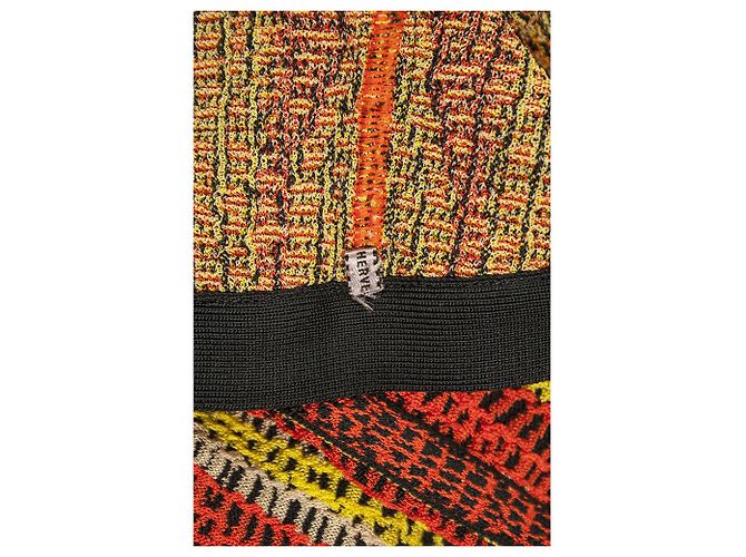 Herve Leger Ola Geometric Crochet Jacquard Pencil Skirt size XS Multiple colors - view 4