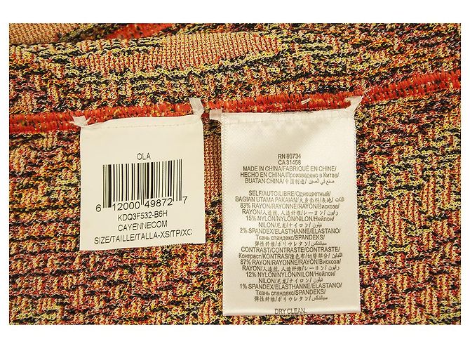 Herve Leger Ola Geometric Crochet Jacquard Pencil Skirt size XS Multiple colors - view 5