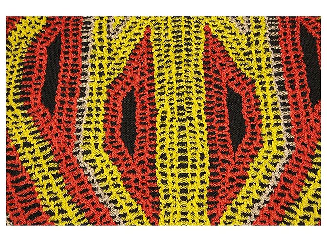 Herve Leger Ola Geometric Crochet Jacquard Pencil Skirt size XS Multiple colors - view 6