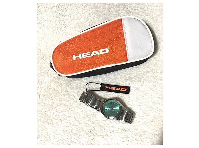 Autre Marque Reloj Head de acero con esfera verde satinada Plata - vista 2