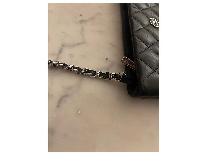 Wallet On Chain Borsa a tracolla Chanel Nero - vista 5