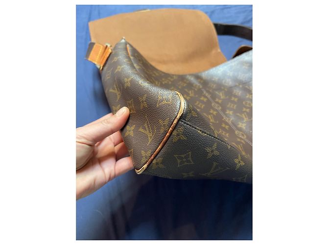 Borsa da viaggio Louis Vuitton Messenger Abbesses Marrone Pelle - vista 5