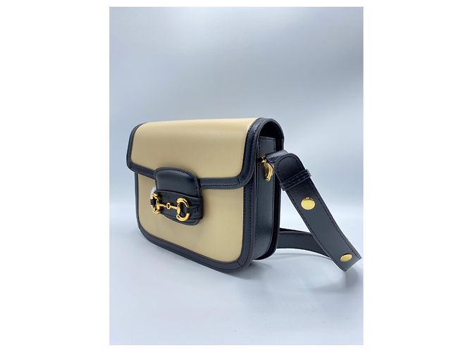 Gucci Horsebit Ledertasche beige - Ansicht 2