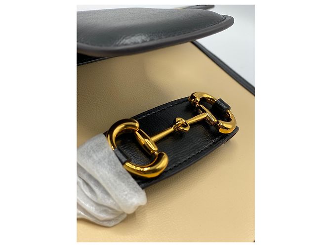 Gucci Horsebit Ledertasche beige - Ansicht 8