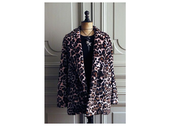 The Kooples Abrigo de piel sintética de leopardo T: 38 Estampado de leopardo - vista 7