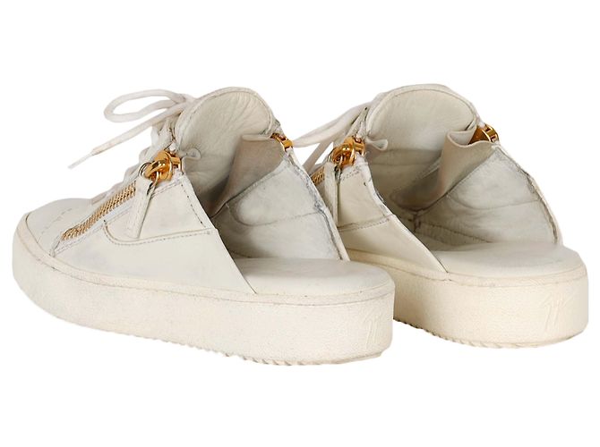 Sneakers slip-on con lacci Giuseppe Zanotti Bianco - vista 3