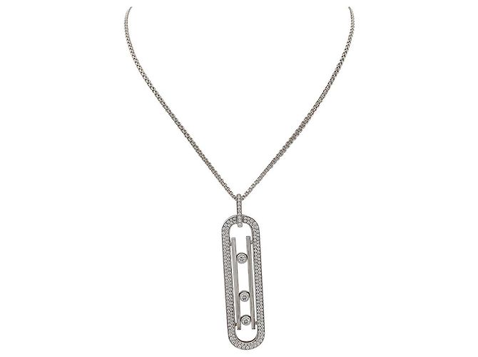Collana lunga Messika, "Spostare 10anniversario", ORO BIANCO, Diamants. - vista 3