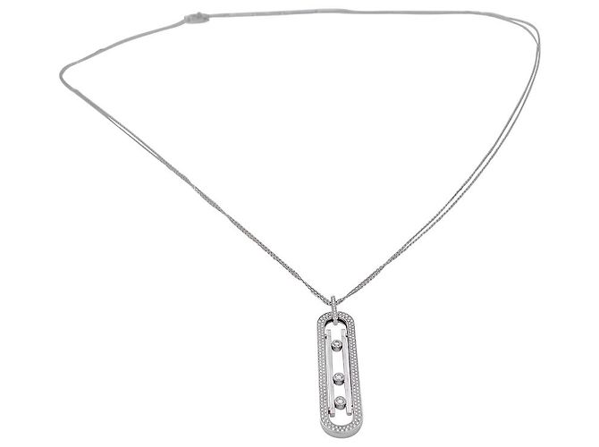 Collana lunga Messika, "Spostare 10anniversario", ORO BIANCO, Diamants. - vista 4