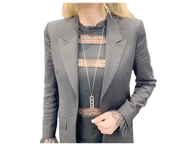 Collana lunga Messika, "Spostare 10anniversario", ORO BIANCO, Diamants. - vista 6