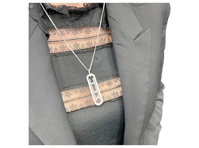 Collana lunga Messika, "Spostare 10anniversario", ORO BIANCO, Diamants. - vista 7