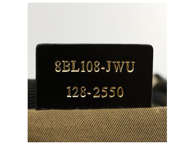 FENDI Zucca Sac à main en toile 2façon Marron Noir Auth 33206 - vue 11