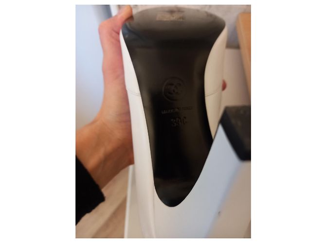 Chanel Stiefeletten Schwarz Weiß - Ansicht 7