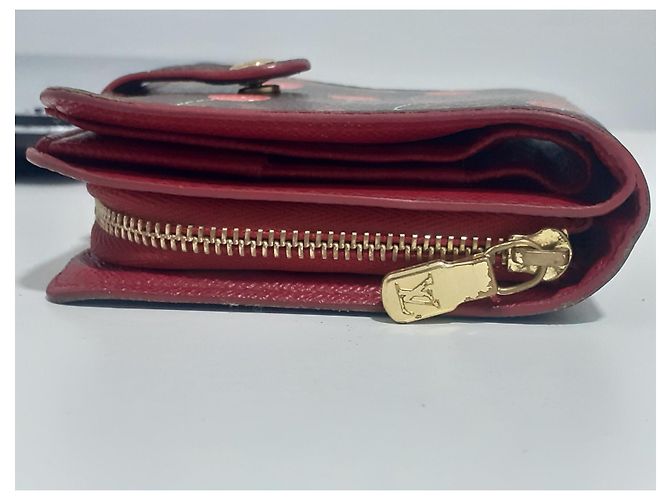 Louis Vuitton Takashi Murakami Monogramm Geldbörse Hellbraun Leder - Ansicht 6