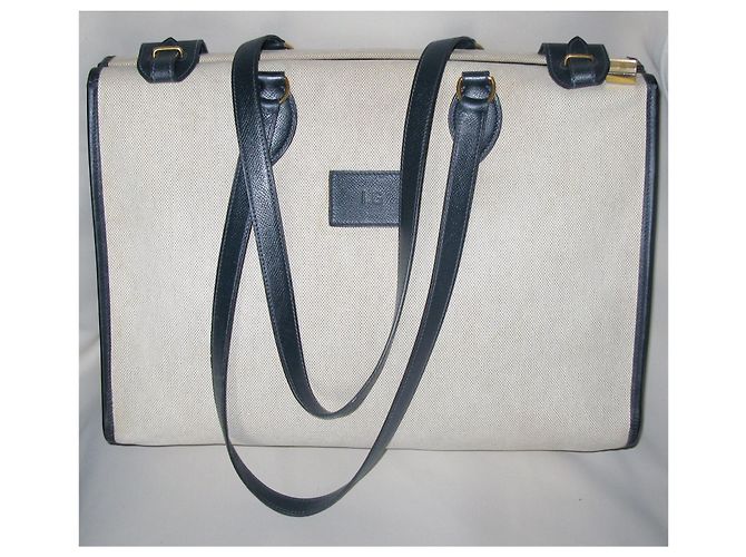 Hermès Canvas Cabag Tote 40 cm Blu Navy - vista 2