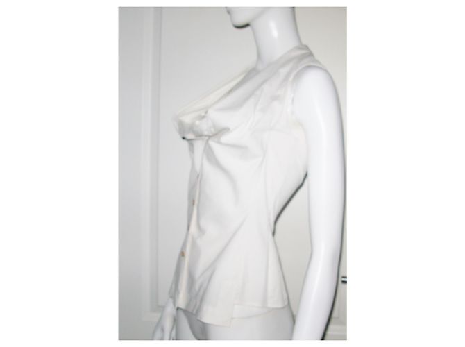 Top Vivienne Westwood Couture de algodón blanco - vista 3