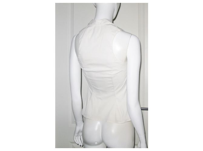 Top Vivienne Westwood Couture de algodón blanco - vista 4